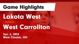 Lakota West  vs West Carrollton  Game Highlights - Jan. 6, 2024