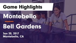 Montebello  vs Bell Gardens  Game Highlights - Jan 20, 2017