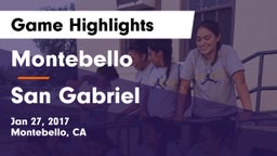 Montebello  vs San Gabriel  Game Highlights - Jan 27, 2017