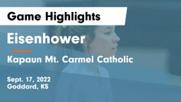 Eisenhower  vs Kapaun Mt. Carmel Catholic  Game Highlights - Sept. 17, 2022