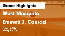 West Mesquite  vs Emmett J. Conrad  Game Highlights - Nov. 16, 2021