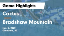 Cactus  vs Bradshaw Mountain  Game Highlights - Jan. 5, 2022