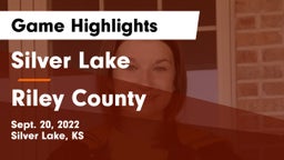 Silver Lake  vs Riley County  Game Highlights - Sept. 20, 2022