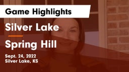 Silver Lake  vs Spring Hill Game Highlights - Sept. 24, 2022