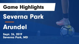 Severna Park  vs Arundel  Game Highlights - Sept. 26, 2019