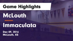 McLouth  vs Immaculata  Game Highlights - Dec 09, 2016