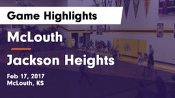 McLouth  vs Jackson Heights  Game Highlights - Feb 17, 2017