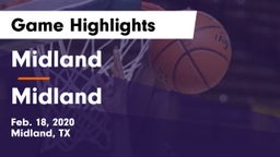 Midland  vs Midland  Game Highlights - Feb. 18, 2020