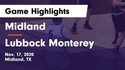 Midland  vs Lubbock Monterey  Game Highlights - Nov. 17, 2020