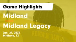 Midland  vs Midland Legacy  Game Highlights - Jan. 27, 2023