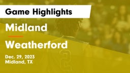Midland  vs Weatherford  Game Highlights - Dec. 29, 2023