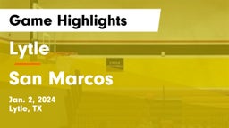 Lytle  vs San Marcos  Game Highlights - Jan. 2, 2024