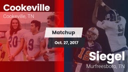 Matchup: Cookeville High vs. Siegel  2017