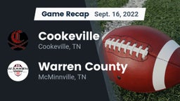 Recap: Cookeville  vs. Warren County  2022