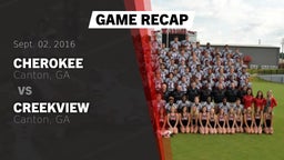 Recap: Cherokee  vs. Creekview  2016