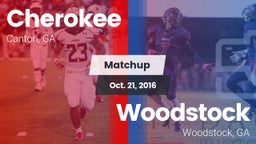 Matchup: Cherokee  vs. Woodstock  2016