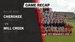 Recap: Cherokee  vs. Mill Creek 2016