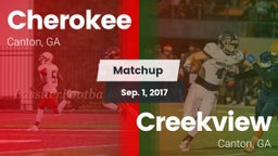 Matchup: Cherokee  vs. Creekview  2017