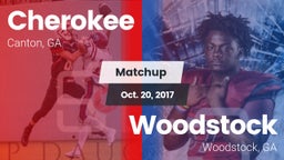 Matchup: Cherokee  vs. Woodstock  2017