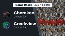Recap: Cherokee  vs. Creekview  2018