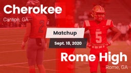 Matchup: Cherokee  vs. Rome High 2020
