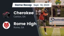 Recap: Cherokee  vs. Rome High 2020