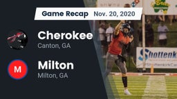 Recap: Cherokee  vs. Milton  2020