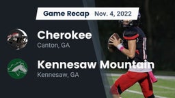 Recap: Cherokee  vs. Kennesaw Mountain  2022