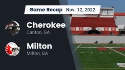 Recap: Cherokee  vs. Milton  2022