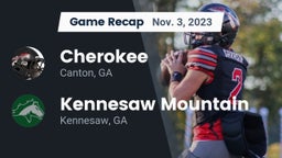 Recap: Cherokee  vs. Kennesaw Mountain  2023