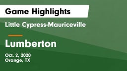 Little Cypress-Mauriceville  vs Lumberton  Game Highlights - Oct. 2, 2020