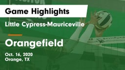 Little Cypress-Mauriceville  vs Orangefield  Game Highlights - Oct. 16, 2020