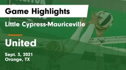 Little Cypress-Mauriceville  vs United  Game Highlights - Sept. 3, 2021
