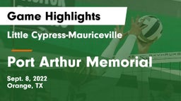 Little Cypress-Mauriceville  vs Port Arthur Memorial Game Highlights - Sept. 8, 2022