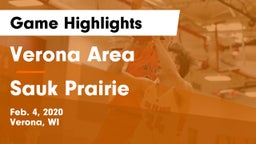 Verona Area  vs Sauk Prairie  Game Highlights - Feb. 4, 2020