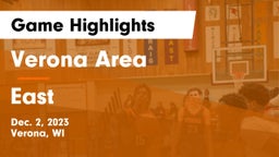 Verona Area  vs East  Game Highlights - Dec. 2, 2023