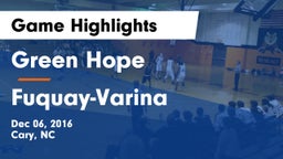 Green Hope  vs Fuquay-Varina  Game Highlights - Dec 06, 2016