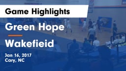 Green Hope  vs Wakefieid Game Highlights - Jan 16, 2017