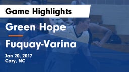 Green Hope  vs Fuquay-Varina  Game Highlights - Jan 20, 2017