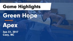 Green Hope  vs Apex  Game Highlights - Jan 31, 2017