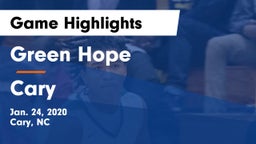 Green Hope  vs Cary  Game Highlights - Jan. 24, 2020