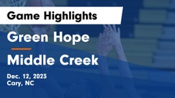 Green Hope  vs Middle Creek  Game Highlights - Dec. 12, 2023