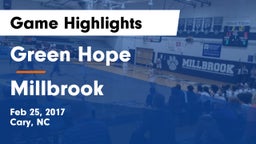 Green Hope  vs Millbrook  Game Highlights - Feb 25, 2017