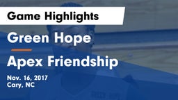Green Hope  vs Apex Friendship  Game Highlights - Nov. 16, 2017
