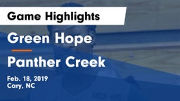 Green Hope  vs Panther Creek  Game Highlights - Feb. 18, 2019