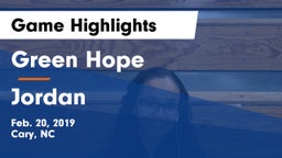 Green Hope  vs Jordan  Game Highlights - Feb. 20, 2019