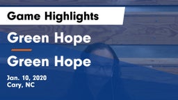 Green Hope  vs Green Hope  Game Highlights - Jan. 10, 2020