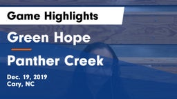 Green Hope  vs Panther Creek  Game Highlights - Dec. 19, 2019