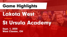 Lakota West  vs St Ursula Academy Game Highlights - Sept. 1, 2020