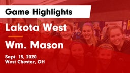Lakota West  vs Wm. Mason  Game Highlights - Sept. 15, 2020